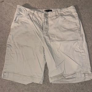 Tan/Khaki mid rise bermuda shorts size 8 from KOHLS
